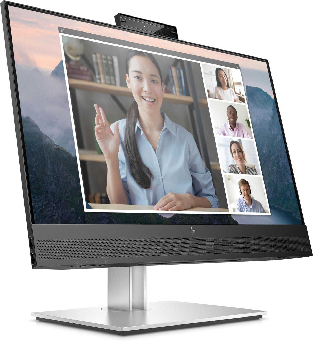 HP E24mv G4 Conferencing Monitor 23.8 1920 X 1080 (Full HD) VGA (HD-15) HDMI DisplayPort 60Hz Pivot-skärm