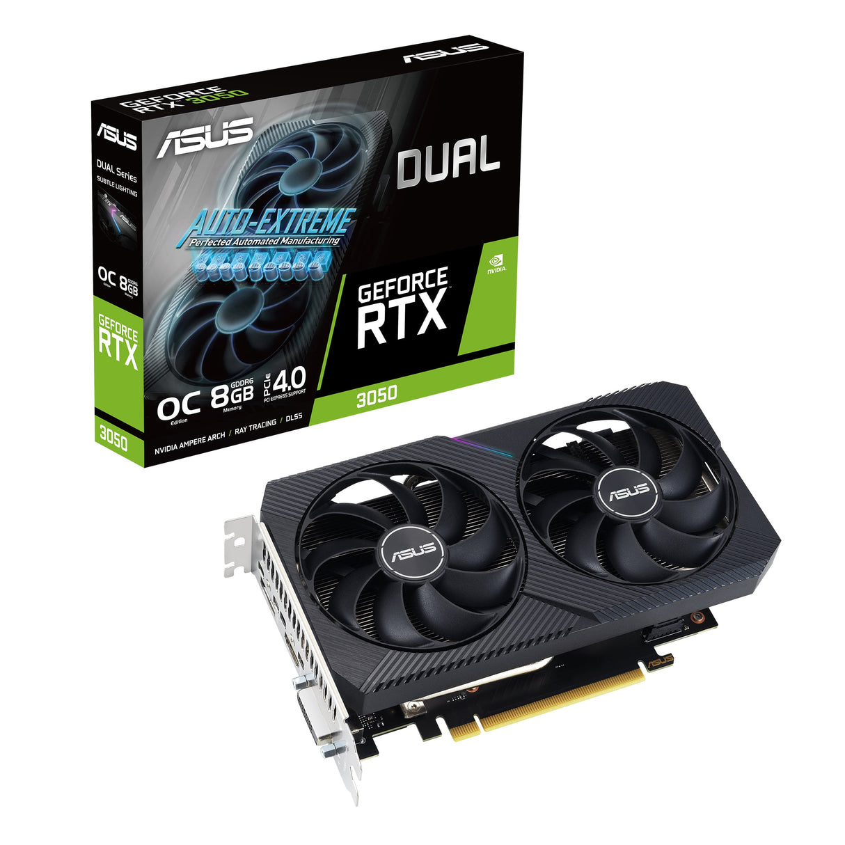 ASUS Dual GeForce RTX 3050 V2 OC Edition 8GB