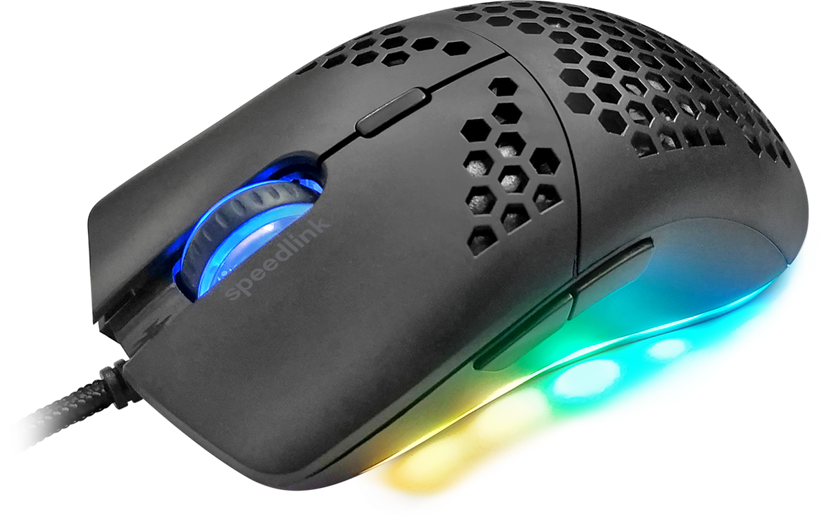 SpeedLink SKELL Lätt Spelmus Svart