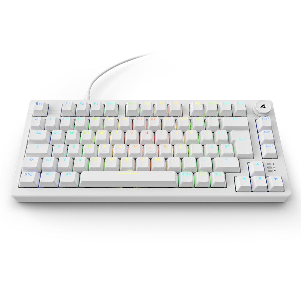 Sharkoon SKILLER SGK25 (white, DE layout, Huano Red) Sharkoon