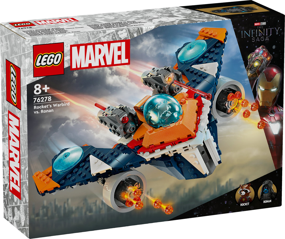 LEGO 76278 Marvel Super Heroes Rockets Spaceship Vs. Ronan, Byggleksak
