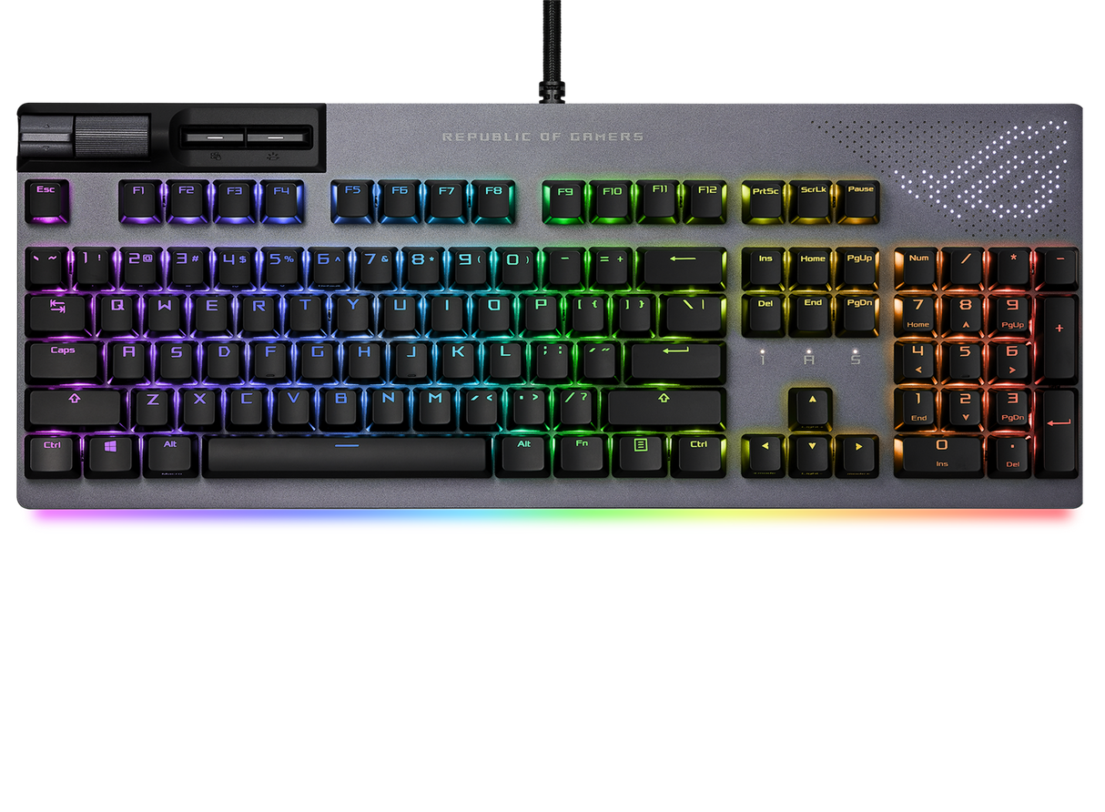 ASUS ROG Strix FLARE II ANIMATE PBT Gaming Tangentbord (NX Red Switches)