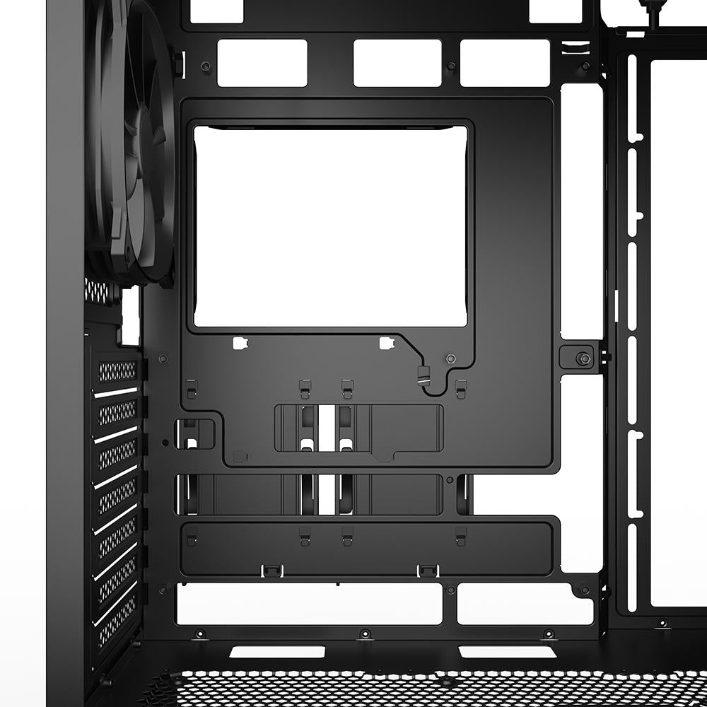 Sharkoon AK3 kabinet – sort, ATX, to 120 mm blæsere