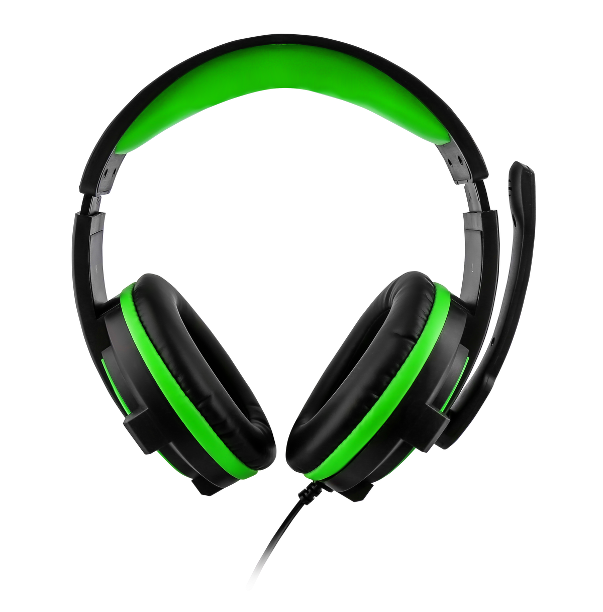 Nyko NX-2600 headset – sort/grøn – produktbillede 1