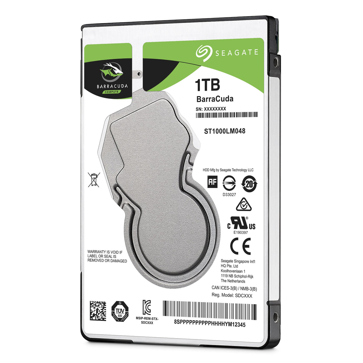 Seagate Guardian BarraCuda Hårddisk ST1000LM048 1TB 2.5 SATA-600 5400rpm