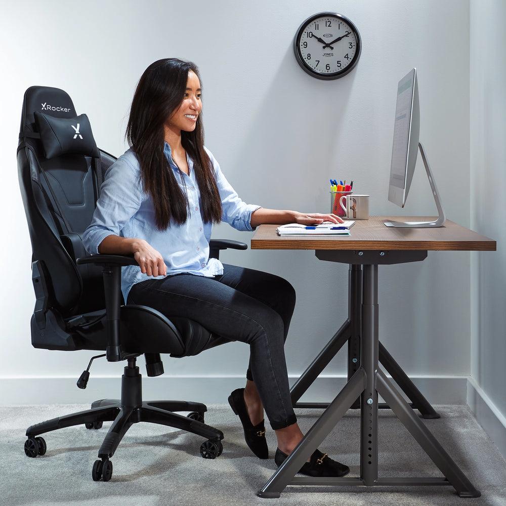 XROCKER AGILITY SPORT ESPORT PC KONTORSSPELSTOL - KOLSVART