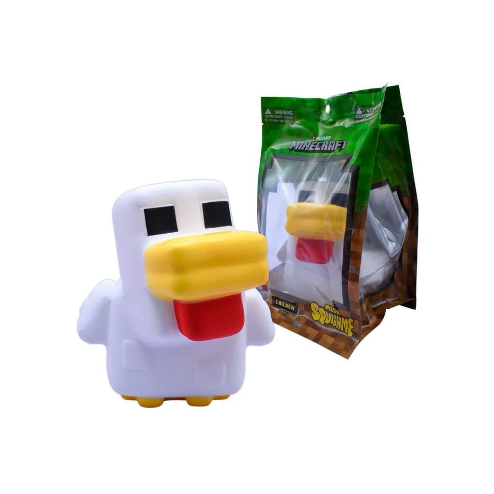 Minecraft Mega Squishme 15 Cm Anti-Stress Figurer 15 Cm Kyckling