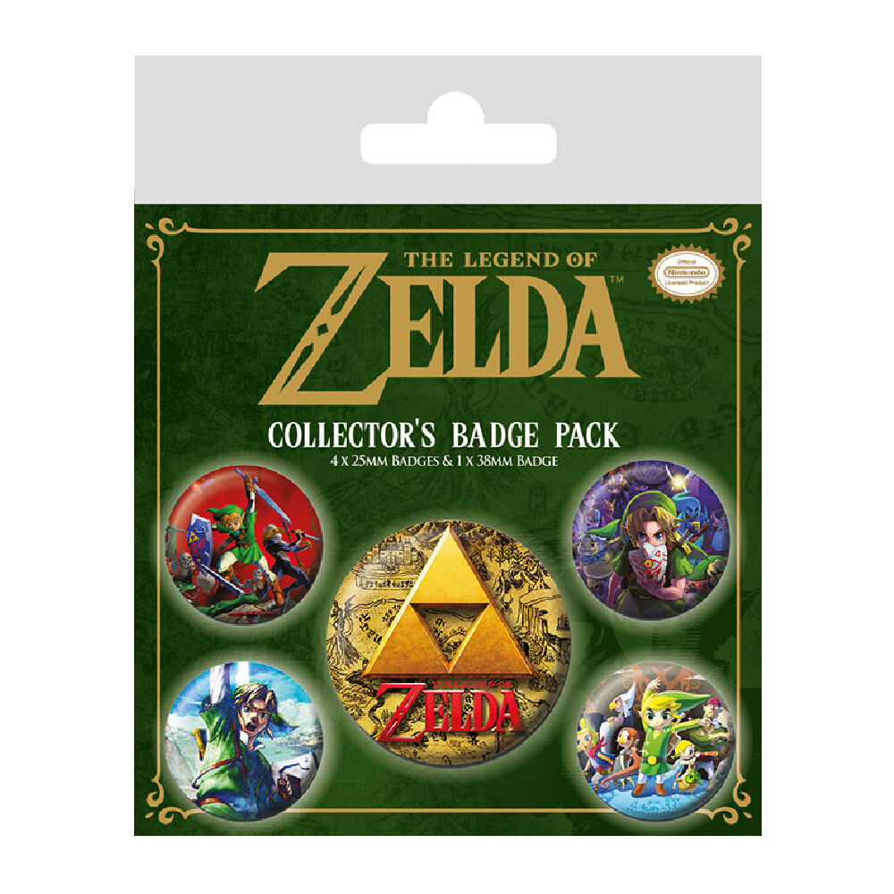 The Legend Of Zelda Classic Badge Pack