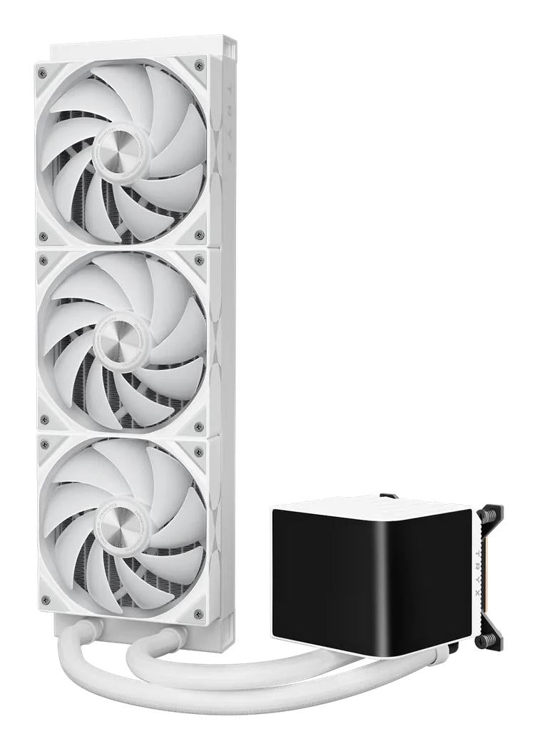 TRYX PANORAMA Upgraded 360mm AIO Liquid Cooler ARGB White TRYX