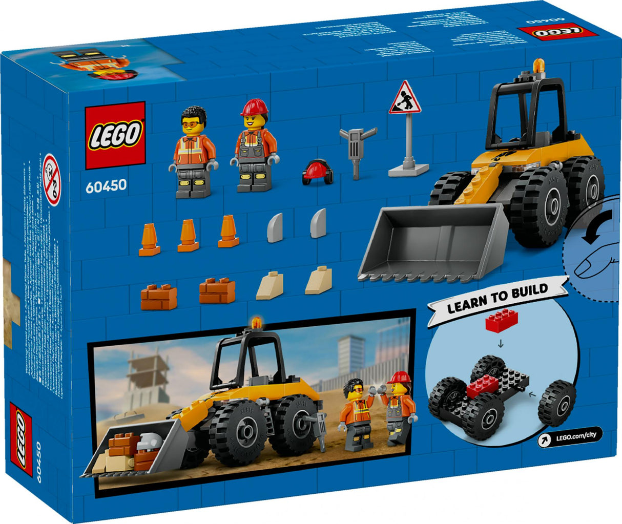 LEGO - LEGO City - Yellow Construction Wheel Loader (60450) LEGO