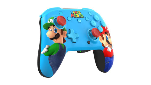 Turtle Beach Rematch RGB Wireless – Mario & Luigi – Switch – controller skråt forfra