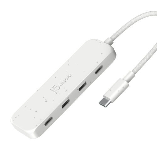 j5create JCH345EW-N USB-C-hub med fire USB-C-porte – produktbillede 1