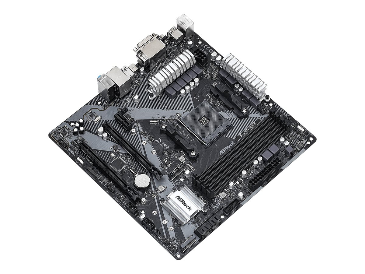 ASRock B450M Pro4-F R2.0 Micro-ATX AM4 AMD B450
