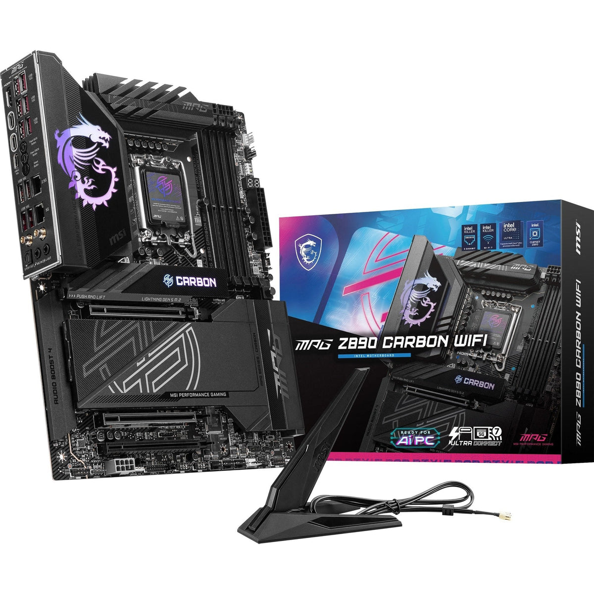 MSI MPG Z890 CARBON WIFI – LGA1851 bundkort