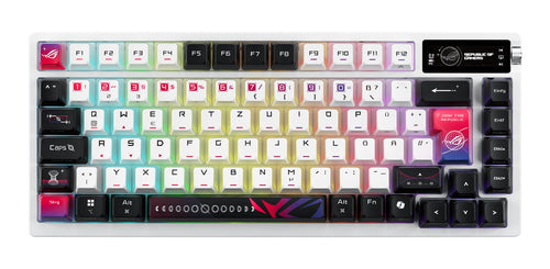 Asus ROG Azoth X – tastatur med tysk DE-layout – Hvid