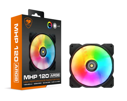 COUGAR MHP 120 ARGB, sort kabinetblæser – produktdetalje