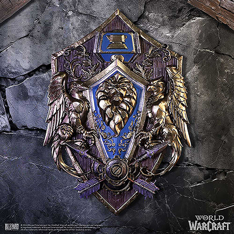 World Of Warcraft Alliance Väggplakett Höjd 30Cm