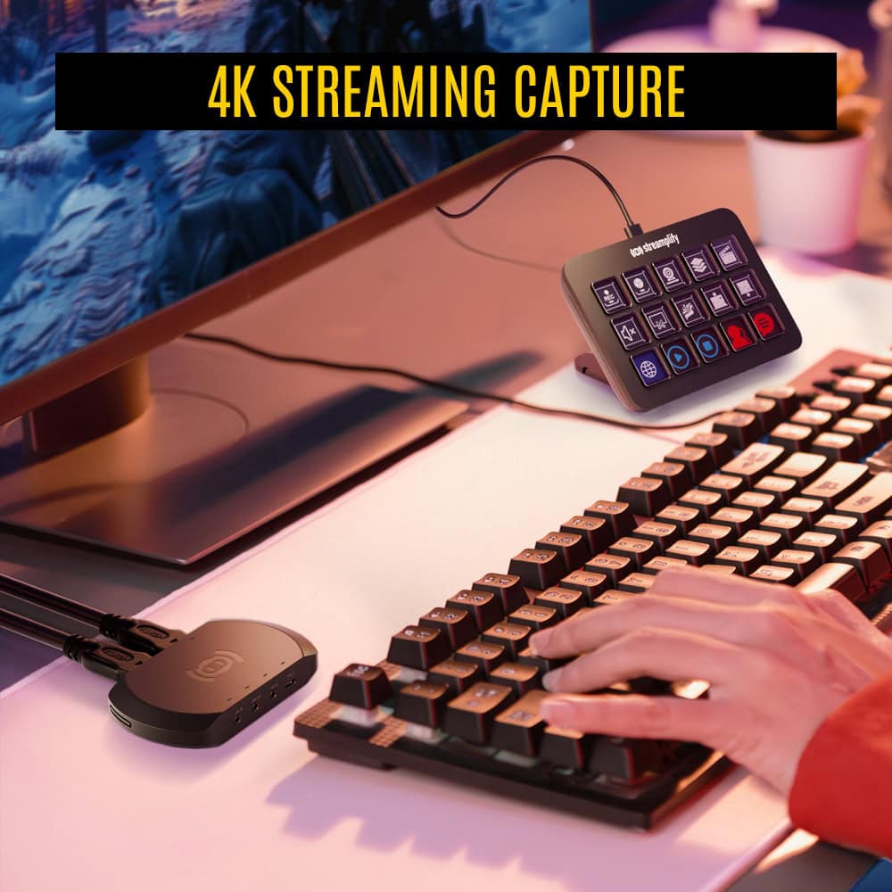 Streamplify CAPTURE, Capture Card, 4K30fps - Svart