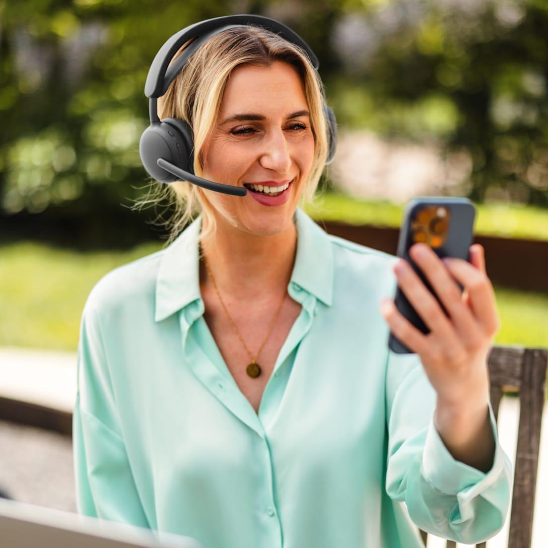 Logitech - Zone Wireless 2 ES – Wireless Noise Cancelling Headset with Adaptive Hybrid ANC, Bluetooth Logitech