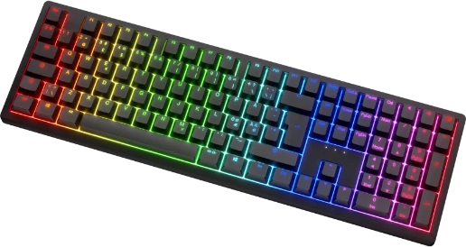 Ducky Zero - Klassisk - Körsbärsröd - RGB - Trådlös