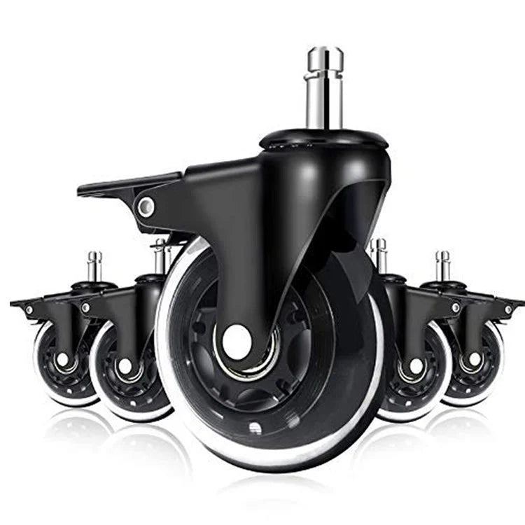 DON ONE - GCW750 Gamer Stol Hjulset Uppgradering 3" - Svart Med Hjullås