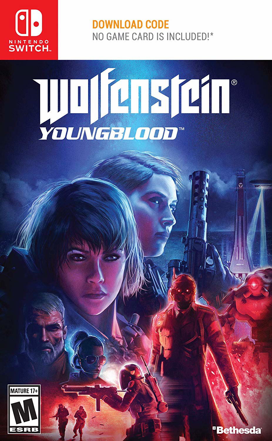 Wolfenstein: Youngblood (Code in Box) (US Region Locked) – Nintendo Switch-emballage