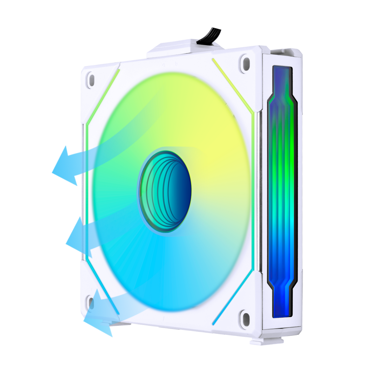 Lian li UNI FAN SL INF Vit fläkt - 120mm infinity RGB, PWM