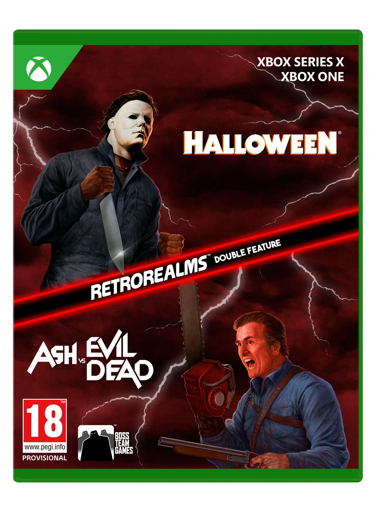 RetroRealms: Halloween & Ash vs Evil Dead – Double Feature – Xbox One / Xbox Series X – forside