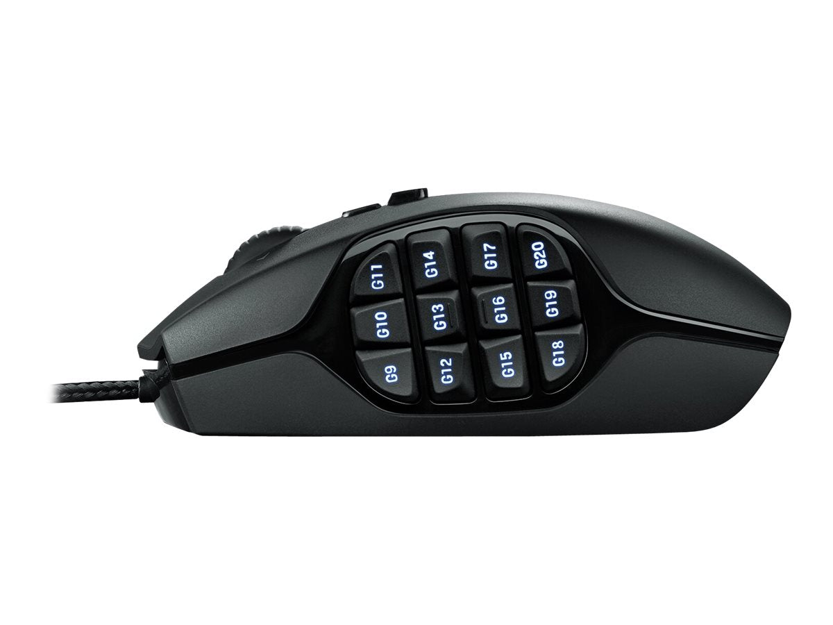 Logitech Gaming Mouse G600 MMO Laserkabel Svart