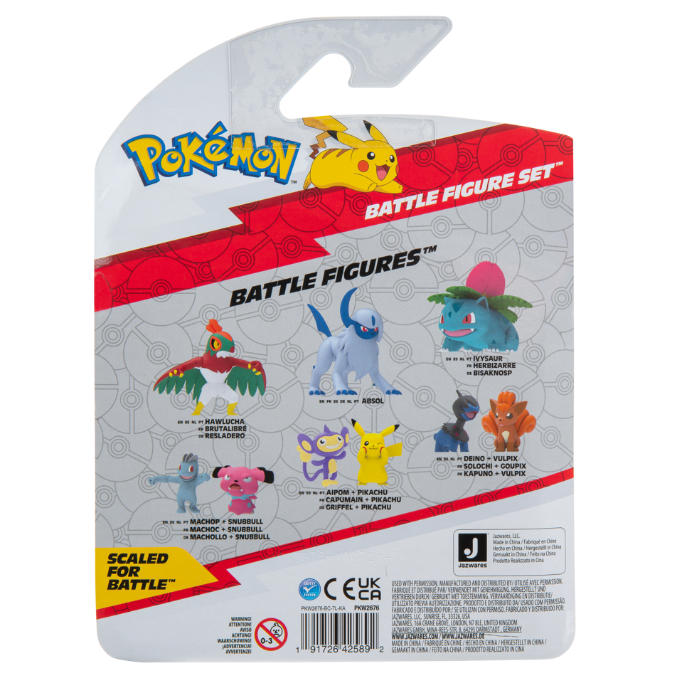Pokémon - Battle Figure 3-pack - Pikachu, Mudkip, Boltund - (95155-12)