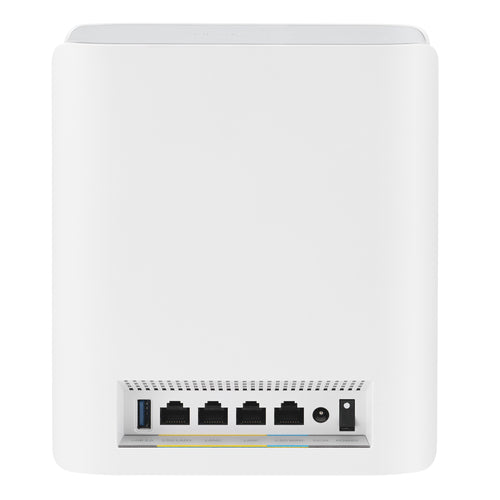 ASUS ZenWiFi BT8 – nærbillede af porte på bagsiden