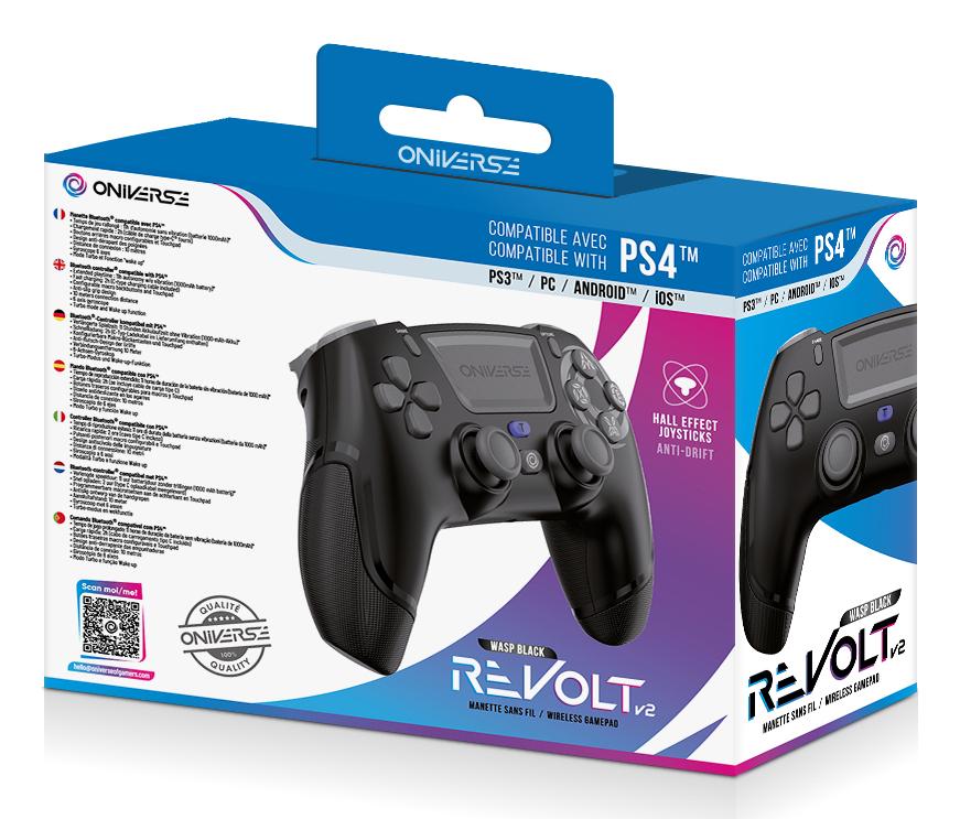 Oniverse - Wireless Controller Revolt V2 BT Wasp - PS4 (Black)