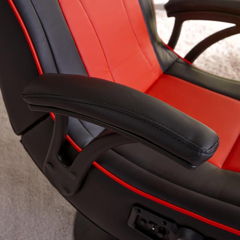 X-Rocker - Torque 2.1 Stereo Audio Gaming Chair with Vibration - BLACK/RED X-Rocker