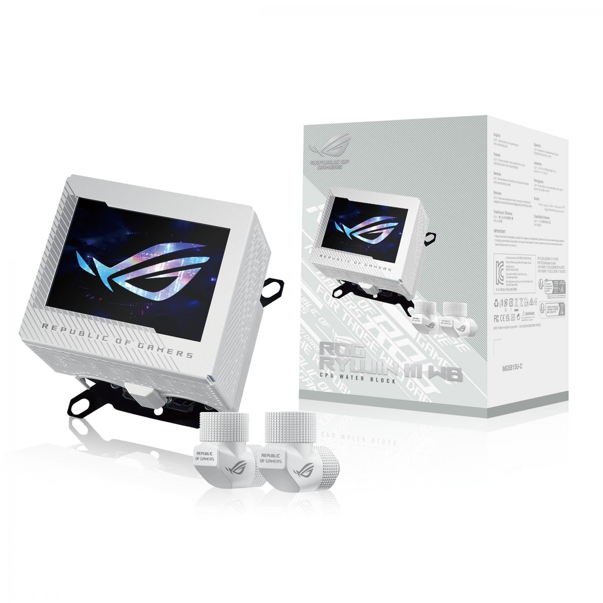 ASUS RYUJIN III CPU Water Block White