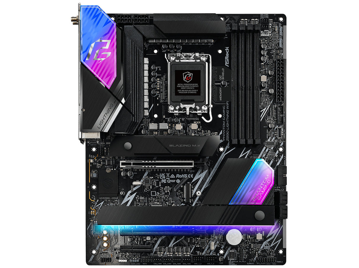 ASRock Z890 PG Lightning WIFI Moderkort ATX LGA-1851 Intel Z890