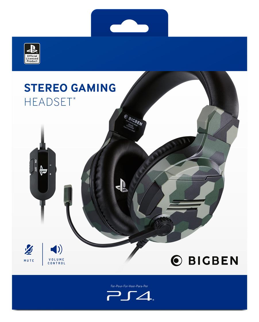 Nacon PS4 Gaming Headset V3 - Grön - Headset - Sony