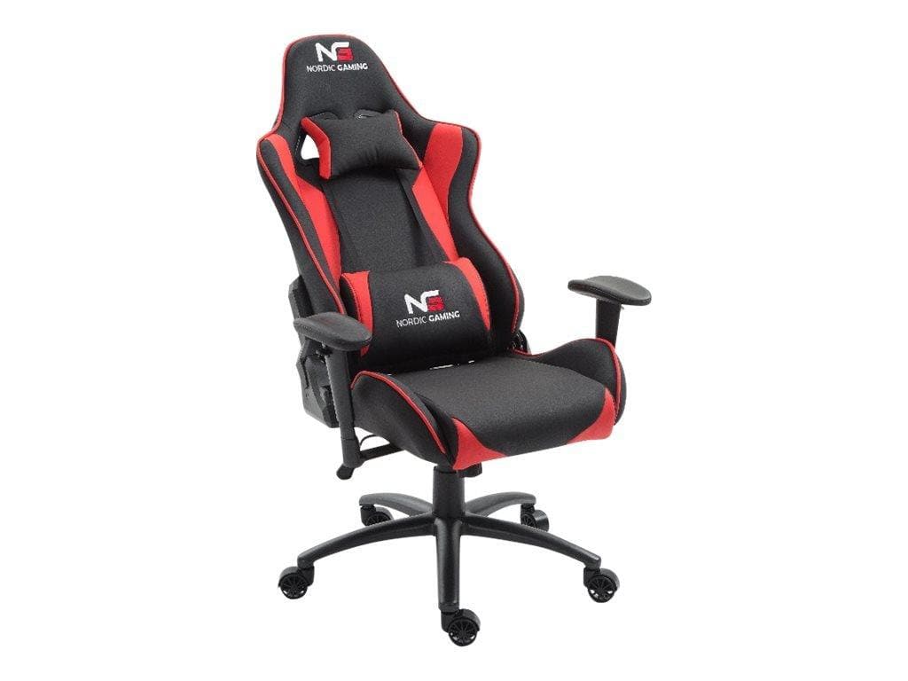 Nordic Gaming Junior Gaming Stol Röd/Svart 12-16 år