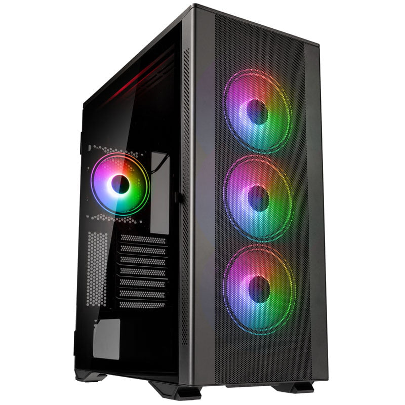Kolink Stronghold Prism ARGB Midi Tower Case - Gunmetal Grå