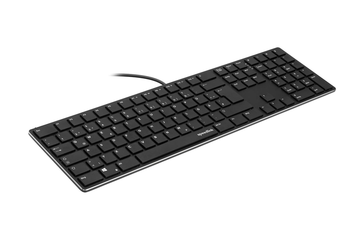 Speedlink - RIVA Slim Metal Scissor Keyboard, black - DE Layout Speedlink