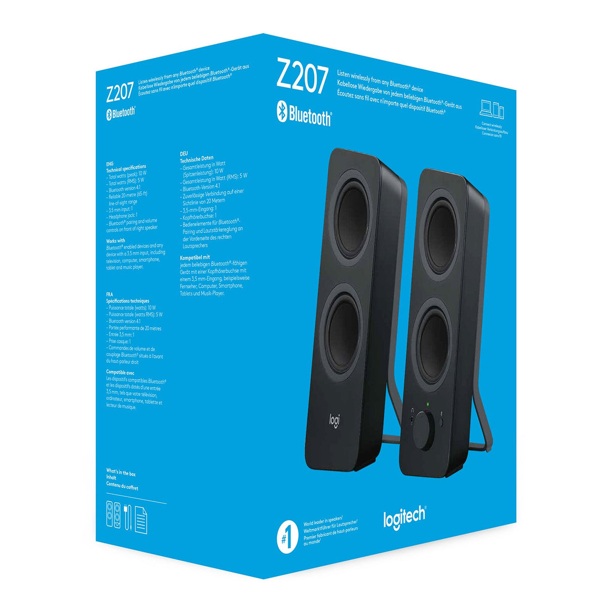 Logitech Z207 Svart