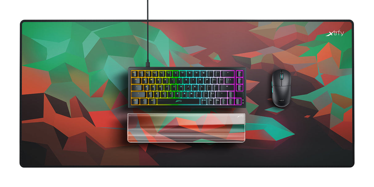 Xtrfy WR5 Compact Litus Red, Resin Handledsstöd För 65 % Tangentbord