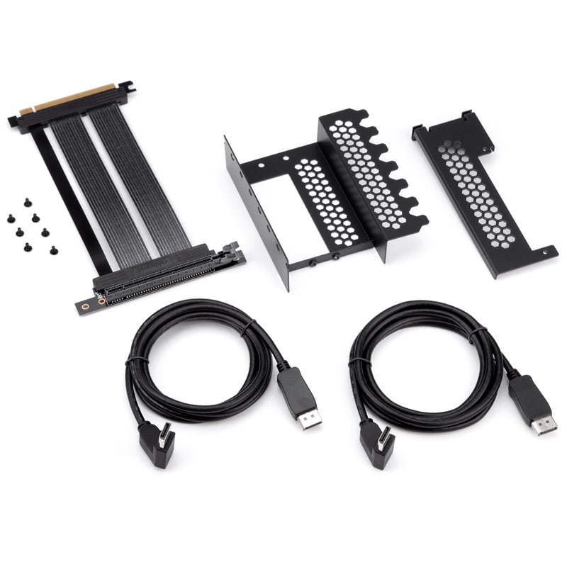 CableMod Vertical PCI-e Bracket PCI-e 4.0 Edition, 2x DisplayPort - svart