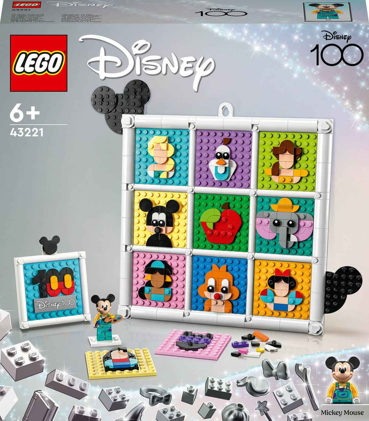 LEGO 43221 Disney 100 år Disney Animerade Ikoner Byggleksak