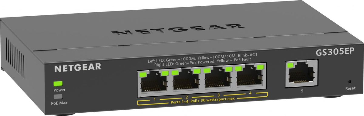 Netgear 5PT GE PLUS SWCH W/ POE+ Netgear International Limited
