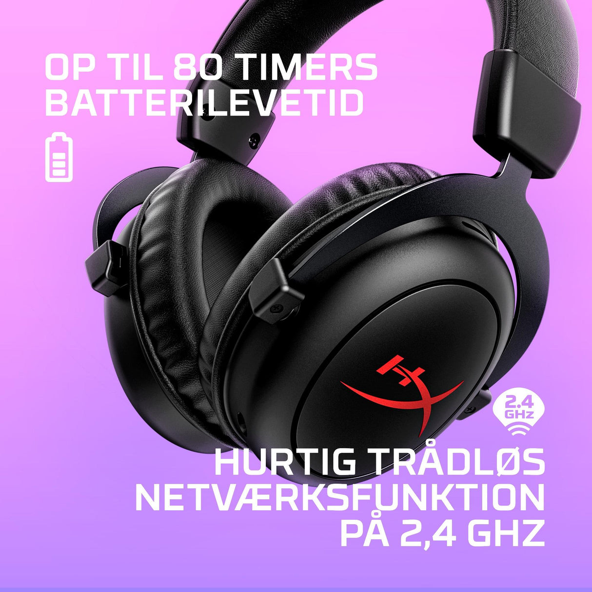 HyperX Cloud II Trådlöst Headset Svart