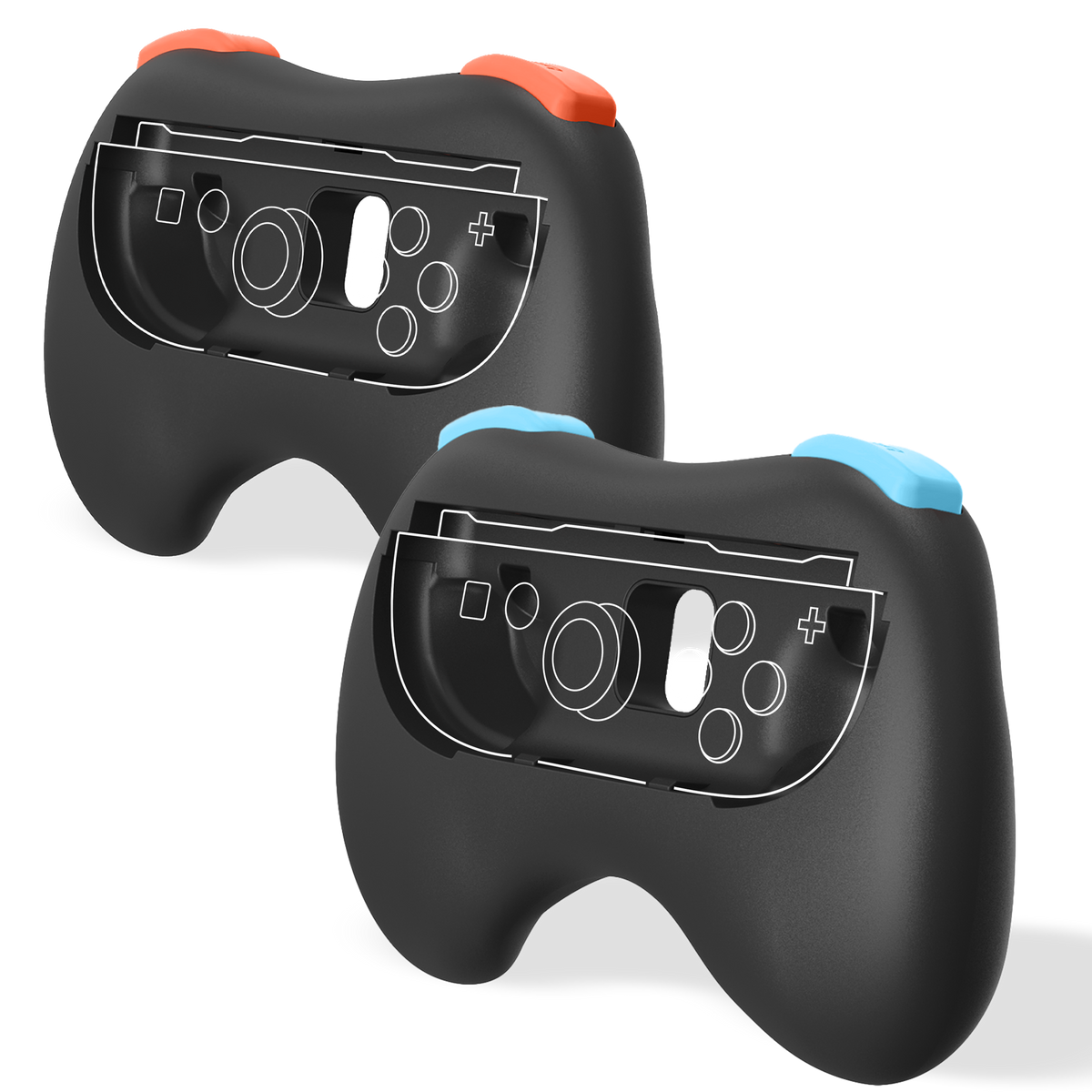 Freaks and Geeks Joy-Con 2-greb – 2 stk., sort