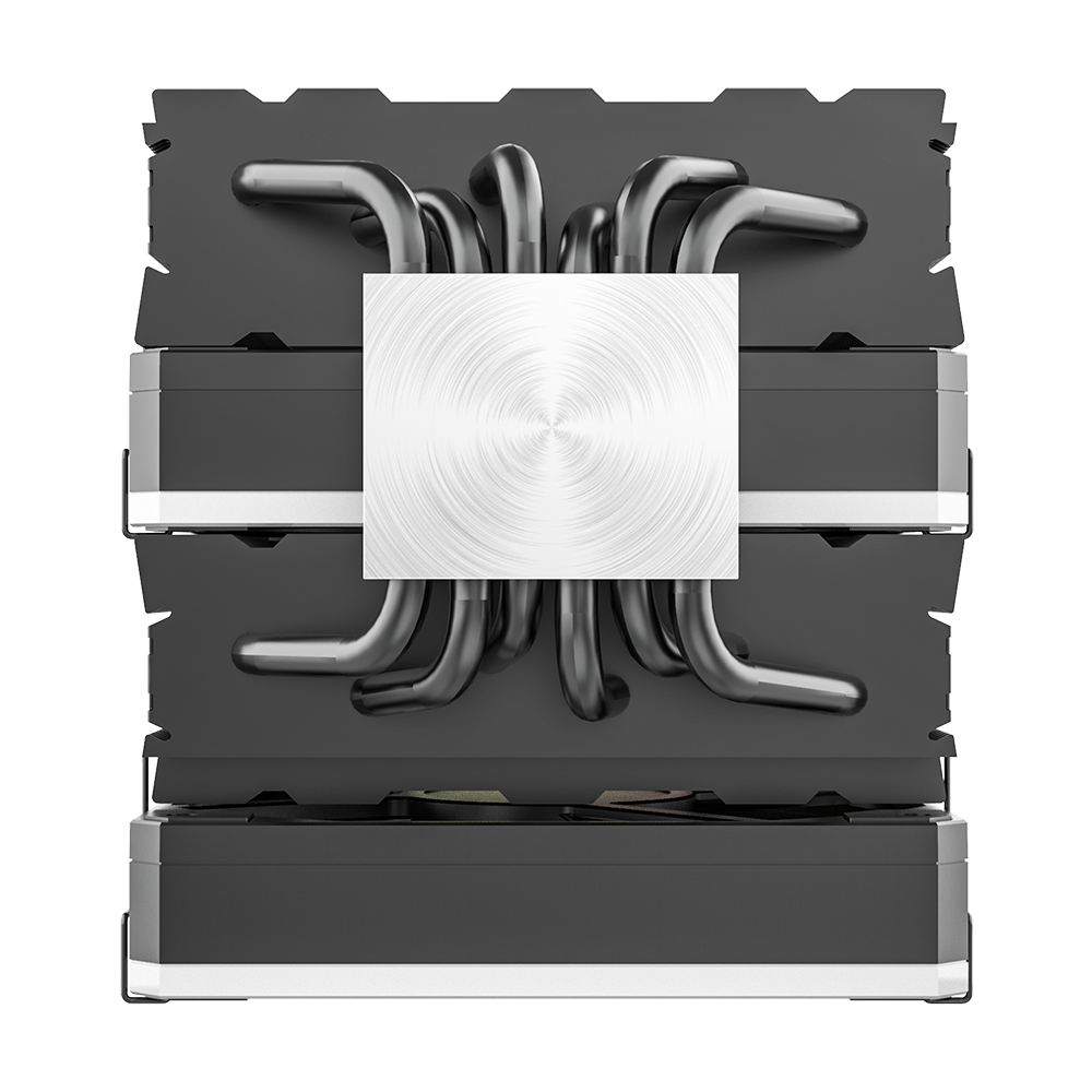 Montech Metal DT24 Premium - CPU-kylare, ARGB topplock, 2x 120 mm PWM-fläktar, LGA1700 + AM5-stöd, 270W TDP