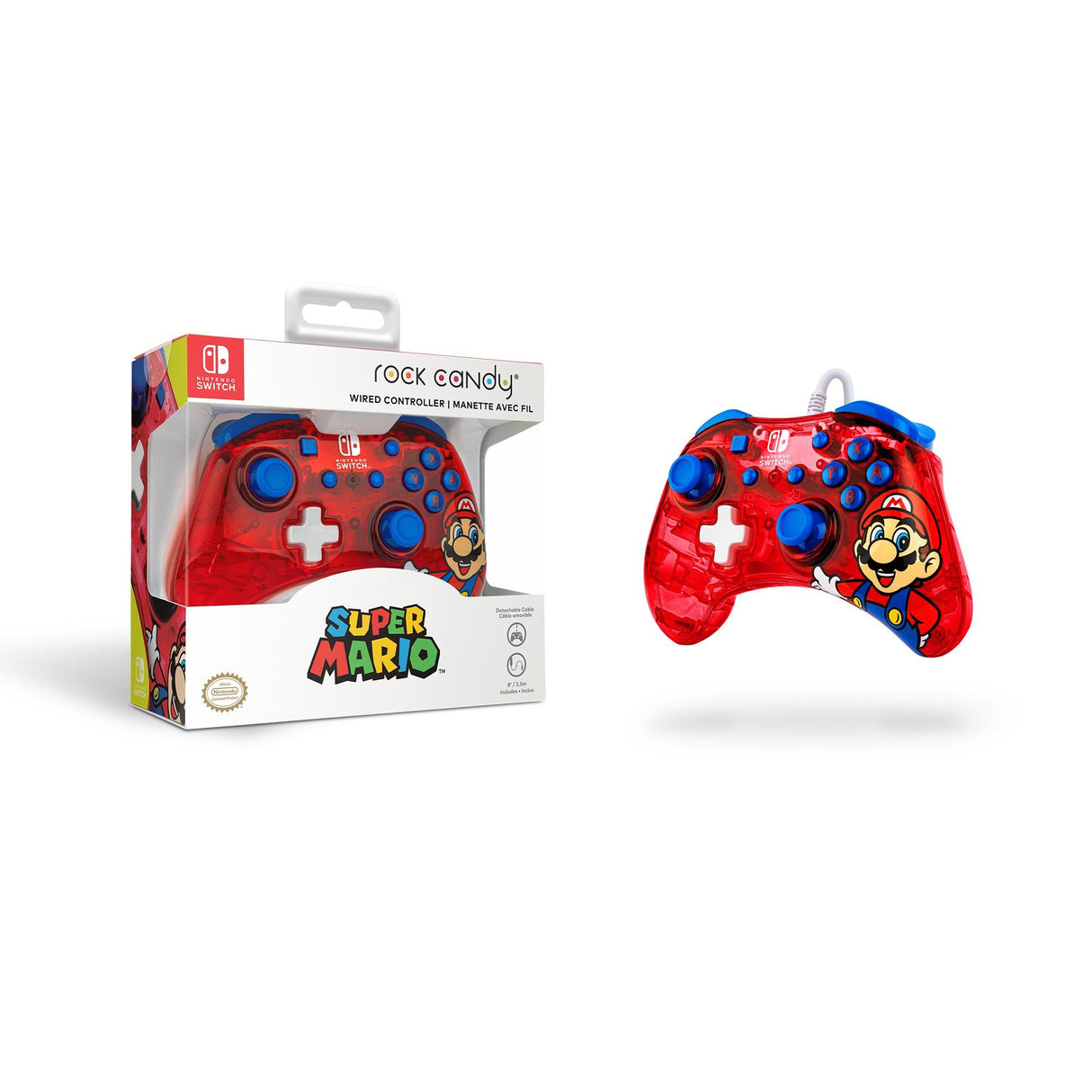 Rock Candy Wired Controller - Mario