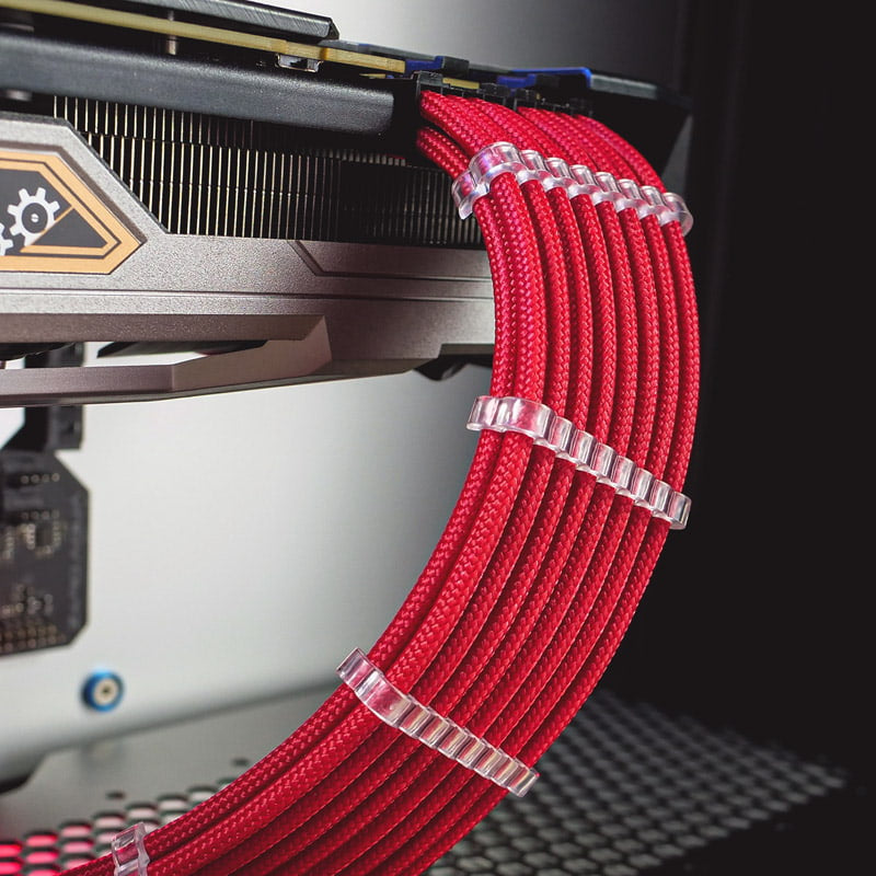 CableMod PRO Bridged Cable Comb Kit - Transparent