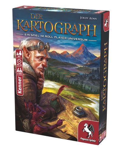 Pegasus Der Kartograph Brætspil Tysk – Æske set fra siden